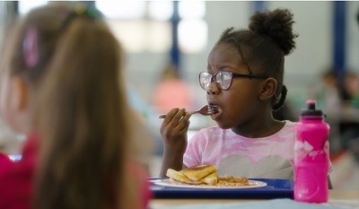 Child eating a healthy meal