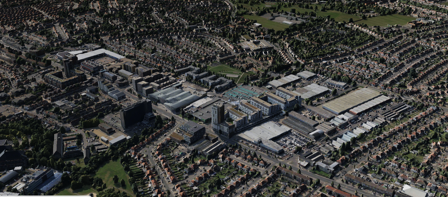 bing east aerial view, aerial image
