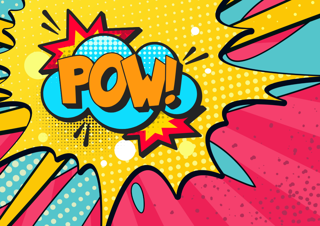 Pop art comic book