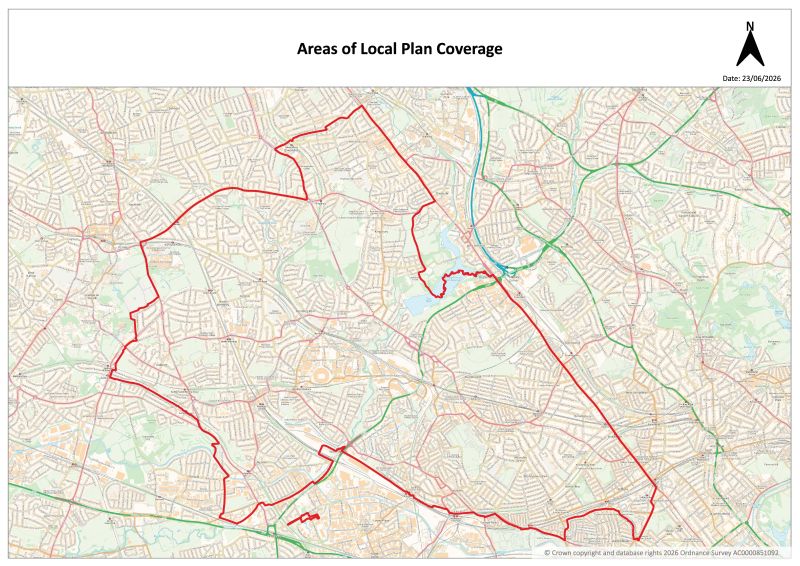 Map of Brent Local Plan coverage area